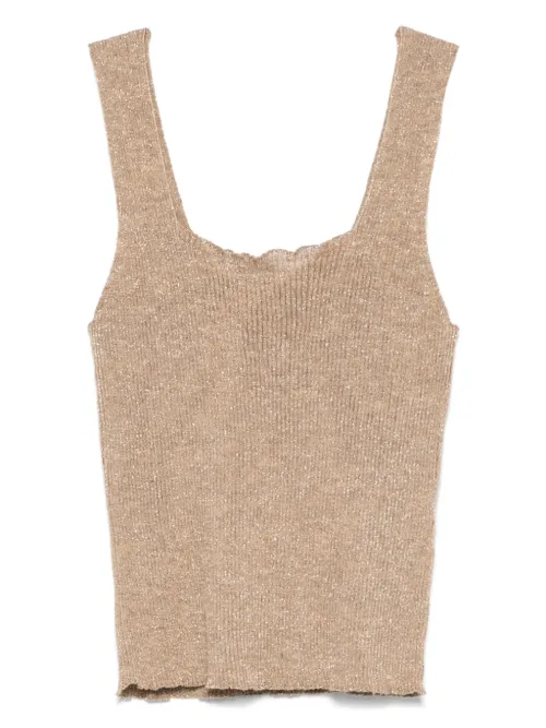 TWINSET haut en maille - Or - TWINSET - Modalova