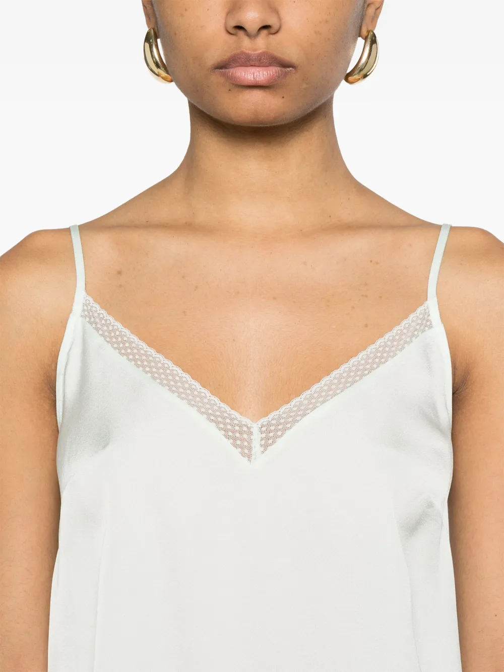 TWINSET Satijnen top Groen