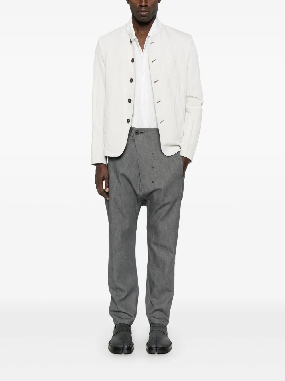 Boris Bidjan Saberi Asymmetrische broek Grijs