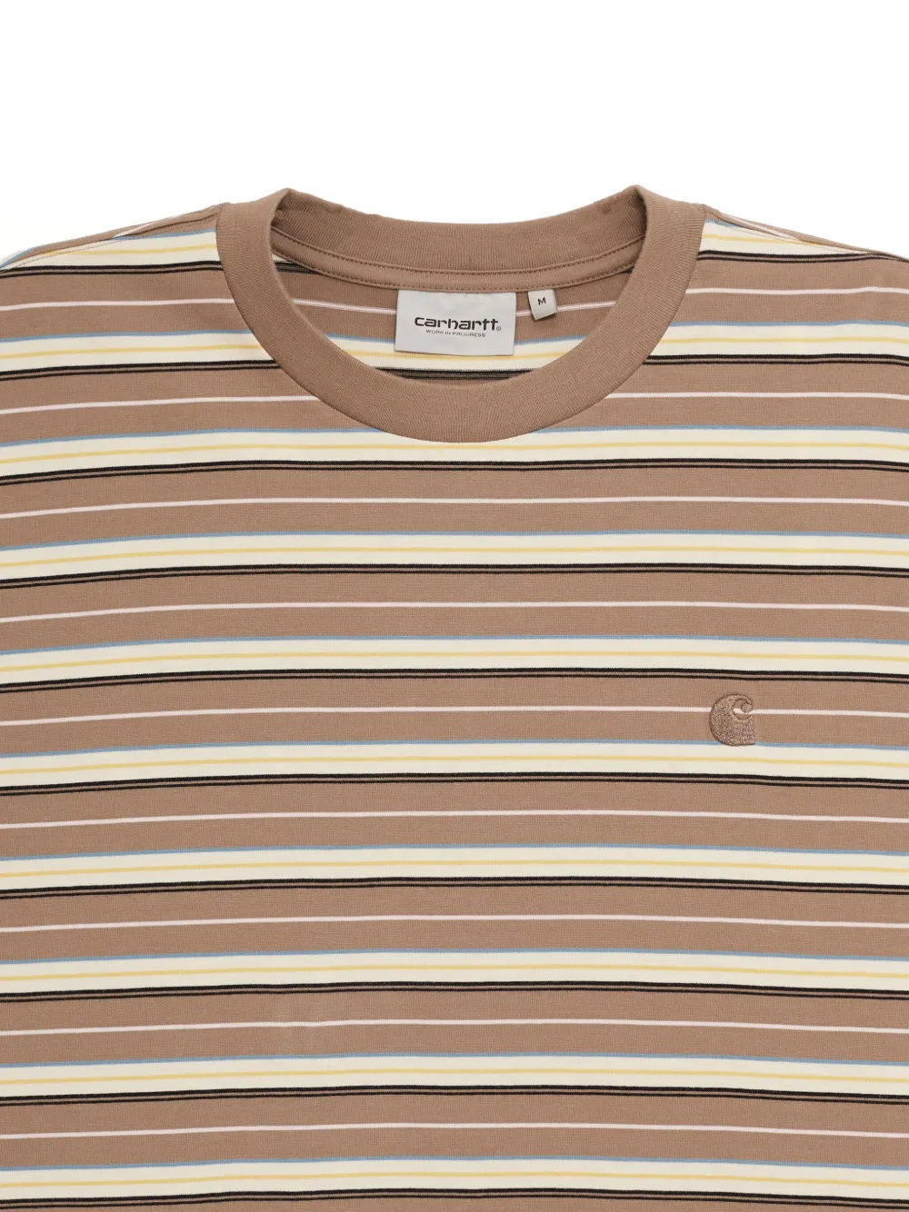 Carhartt WIP Gestreept T-shirt Beige