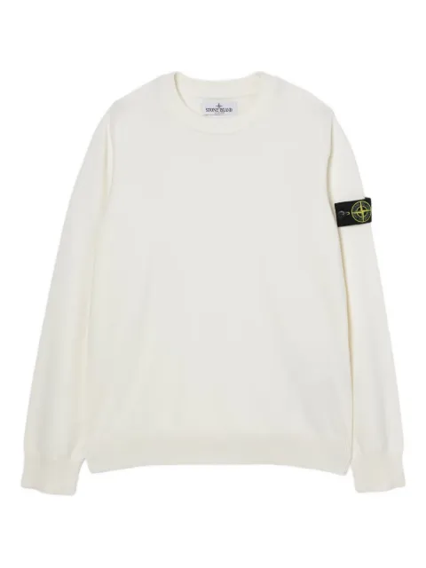 Stone Island Junior suéter con distintivo Compass