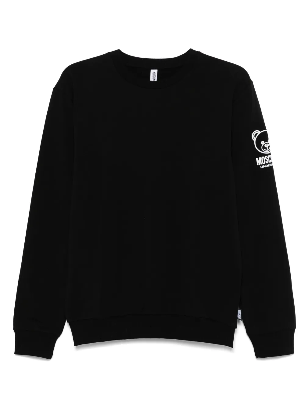 Moschino Sweater met logo-reliëf Zwart
