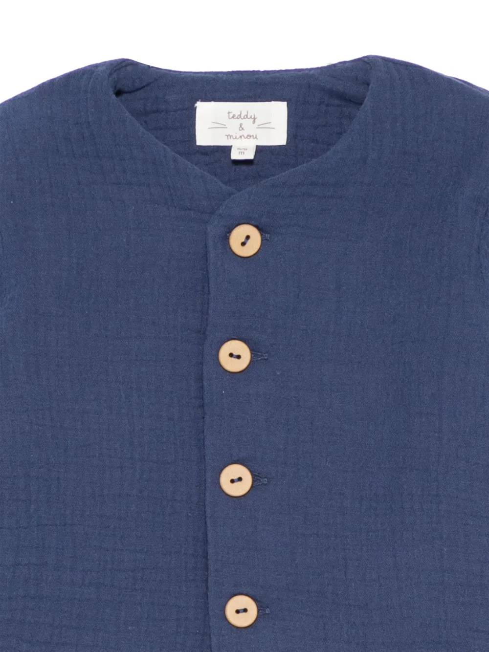 Teddy & Minou Cotton Jacket In Blue