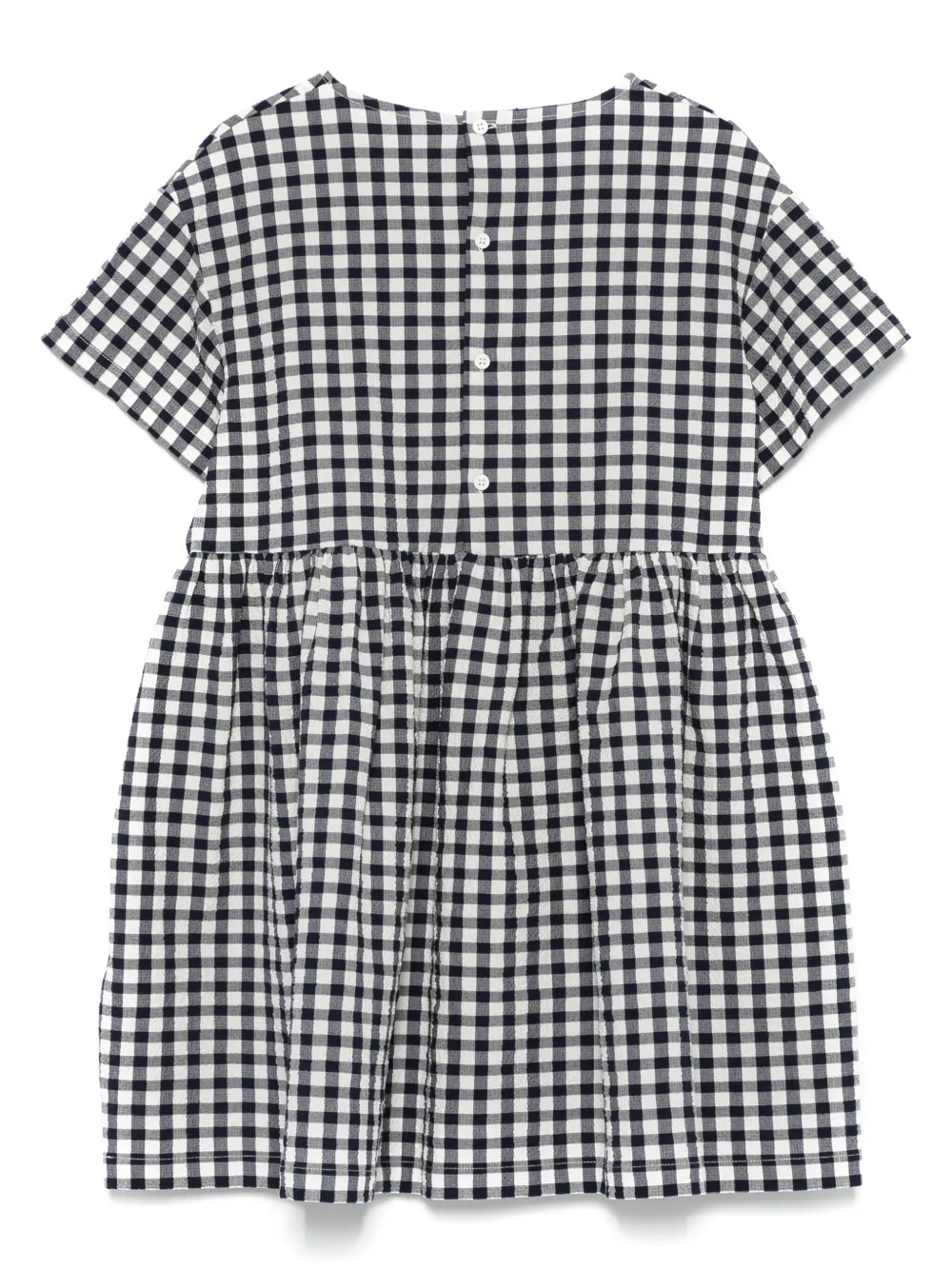 Il Gufo Jurk met gingham ruit Blauw