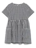 Il Gufo gingham-check dress - Blue