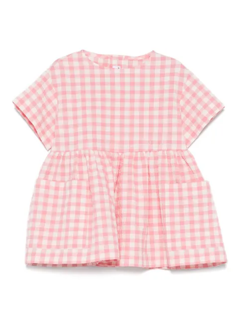 Il Gufo gingham-check dress