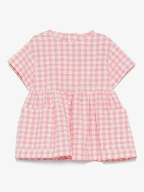 Il Gufo gingham-check dress