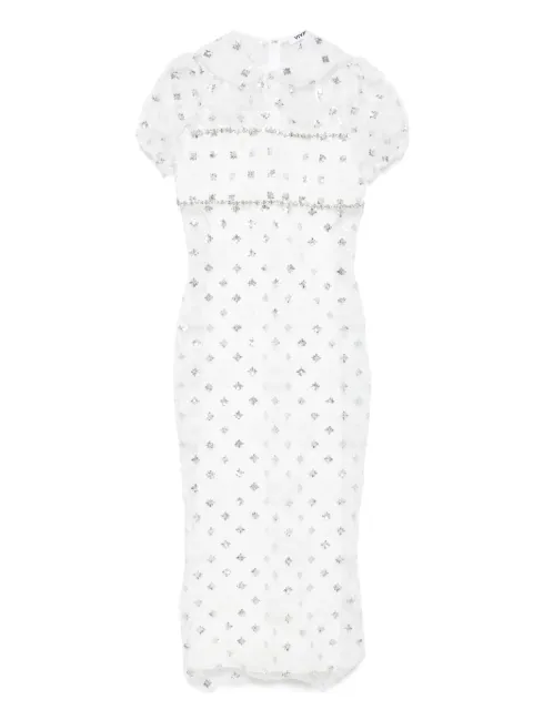 Vivetta vestido midi bordado con lentejuelas