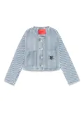 MAX&Co. Kids striped denim jacket - Blue