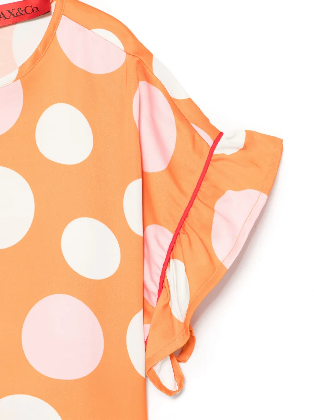 MAX&Co. Kids Shirt met stippen Oranje