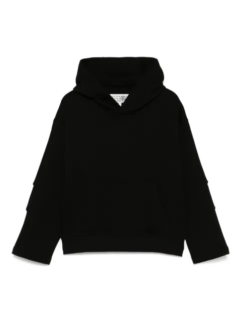 MM6 Maison Margiela Kids hoodie con costuras del logo
