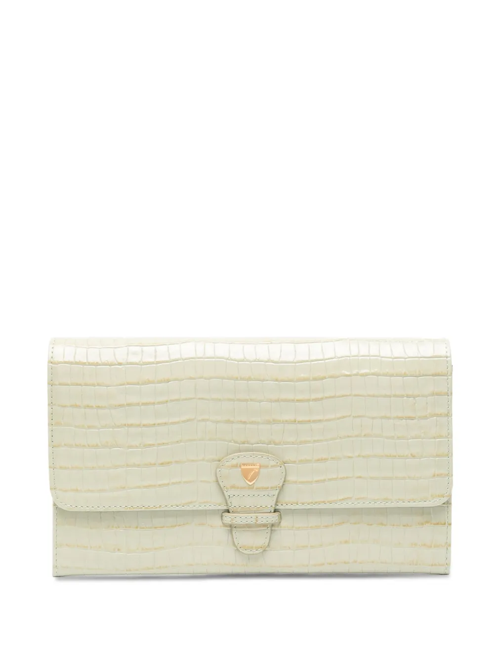 Aspinal Of London leather travel wallet Groen