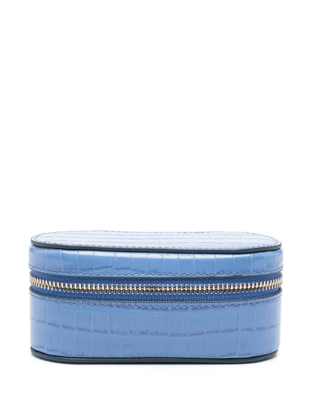 Aspinal Of London Tidy All in Deep Shine make up bag | Blue | Image 1
