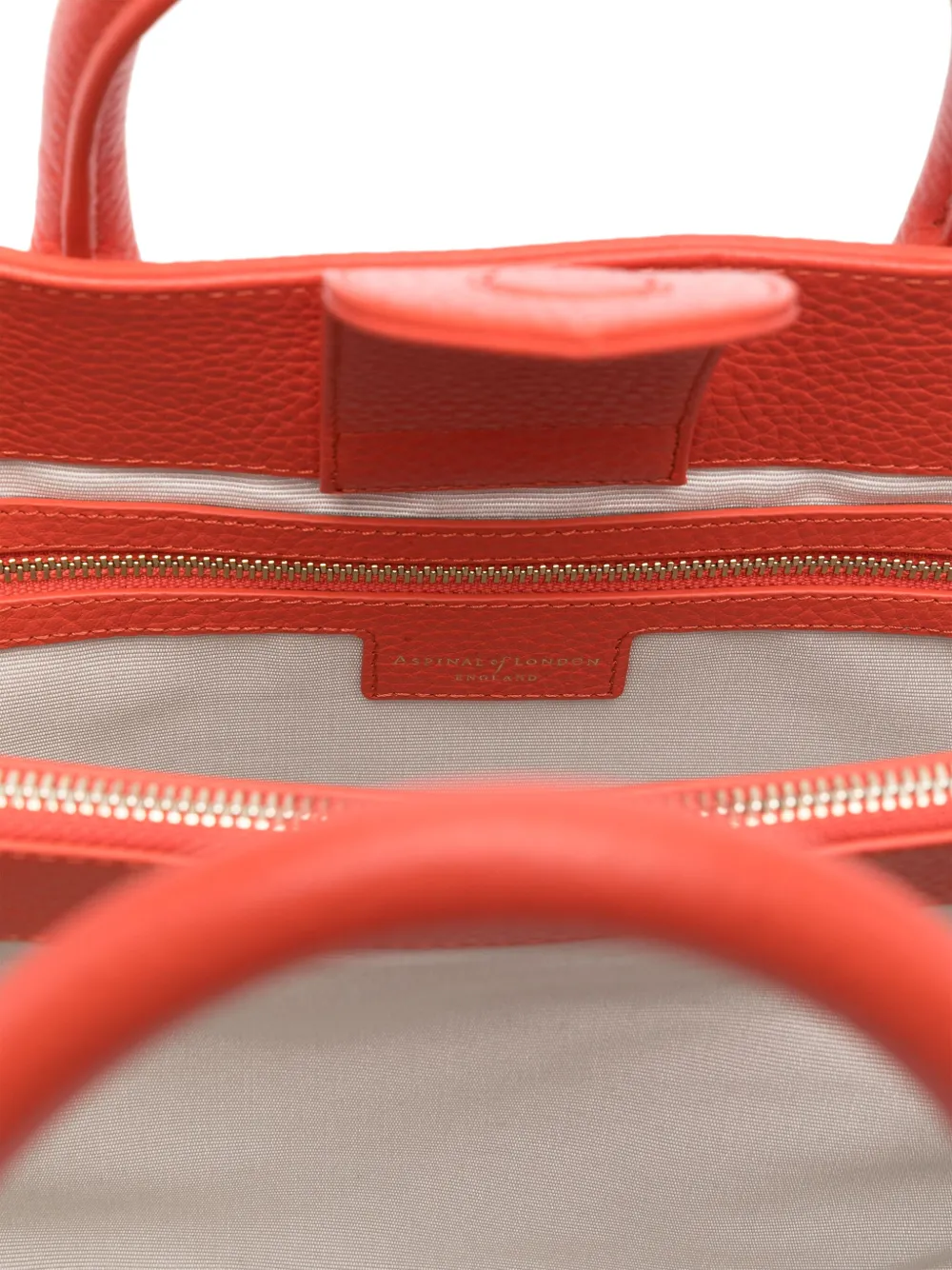 Aspinal Of London Londeon shopper met logo Oranje
