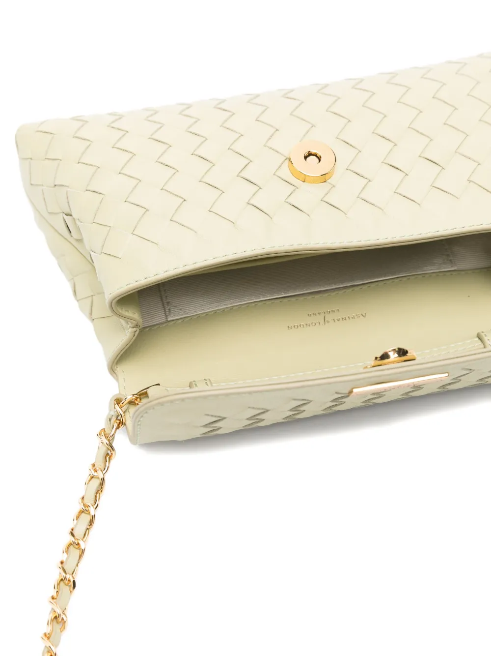 Aspinal Of London Sunrise Sunset clutch bag Groen