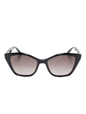 Vivienne Westwood Óculos De Sol Redondo Com Aplicação Orb | Preto