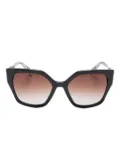 Aspinal Of London Como butterfly-frame sunglasses - Black