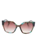 Aspinal Of London butterfly-frame sunglasses - Blue