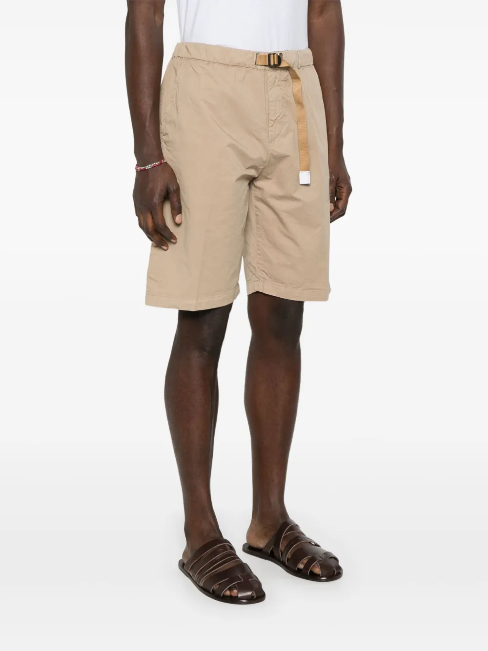 Shop White Sand Kevin Shorts In Neutrals