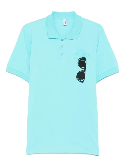 Moschino print-detail polo shirt