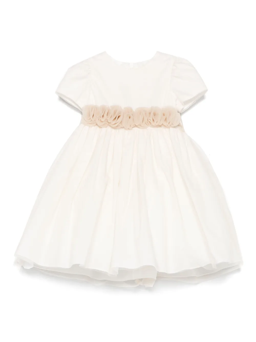Il Gufo Jurk met ruches Beige