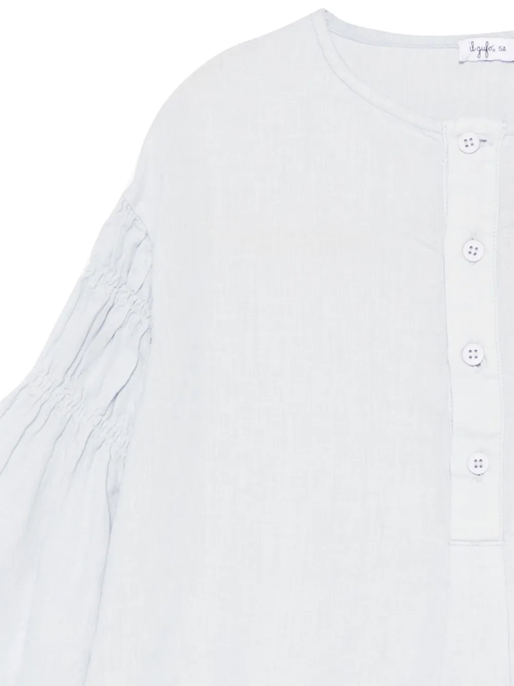 Il Gufo Linen Blouse In Blue