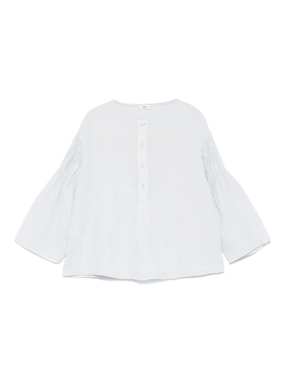 Il Gufo Linnen shirt Blauw