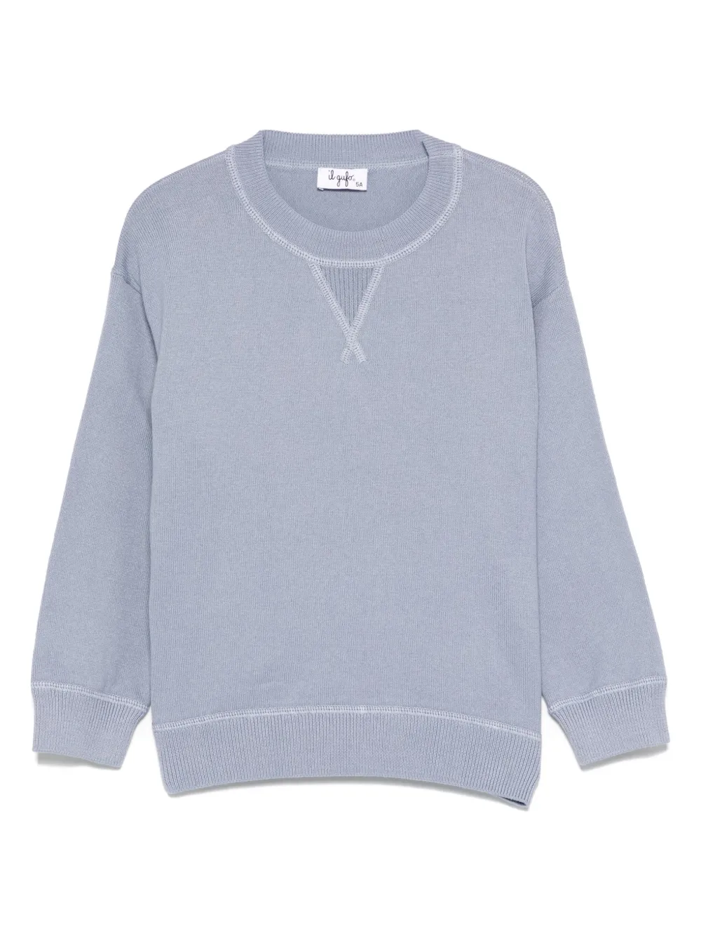 Il Gufo top con botones | azul | Image 1