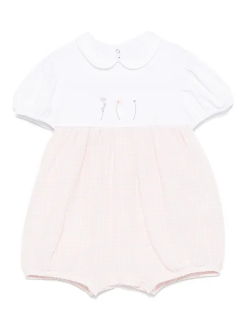 Il Gufo body con motivo de cuadros gingham