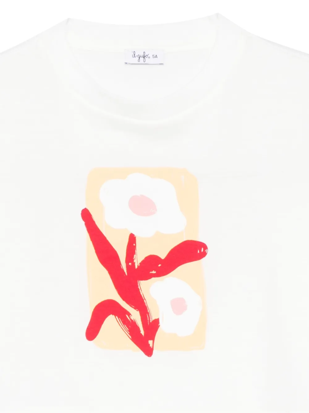 Il Gufo T-shirt met print Wit