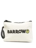 Barrow kids logo-print pouch - Neutrals