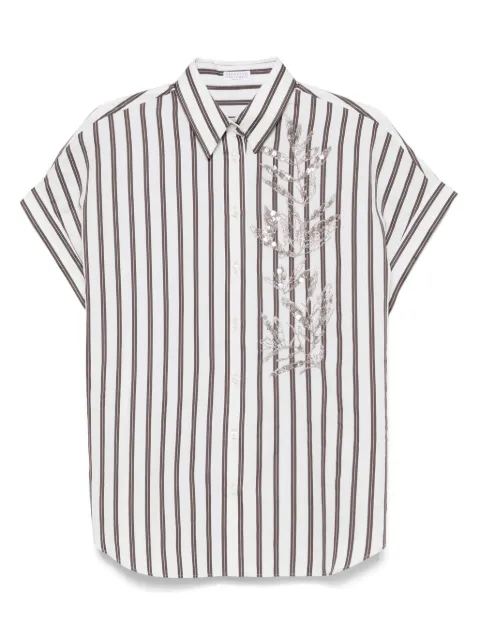 Brunello Cucinelli chemise à rayures