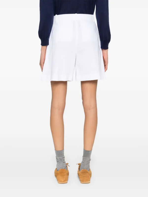 Theory プリーツ ショートパンツ | ホワイト | FARFETCH JP