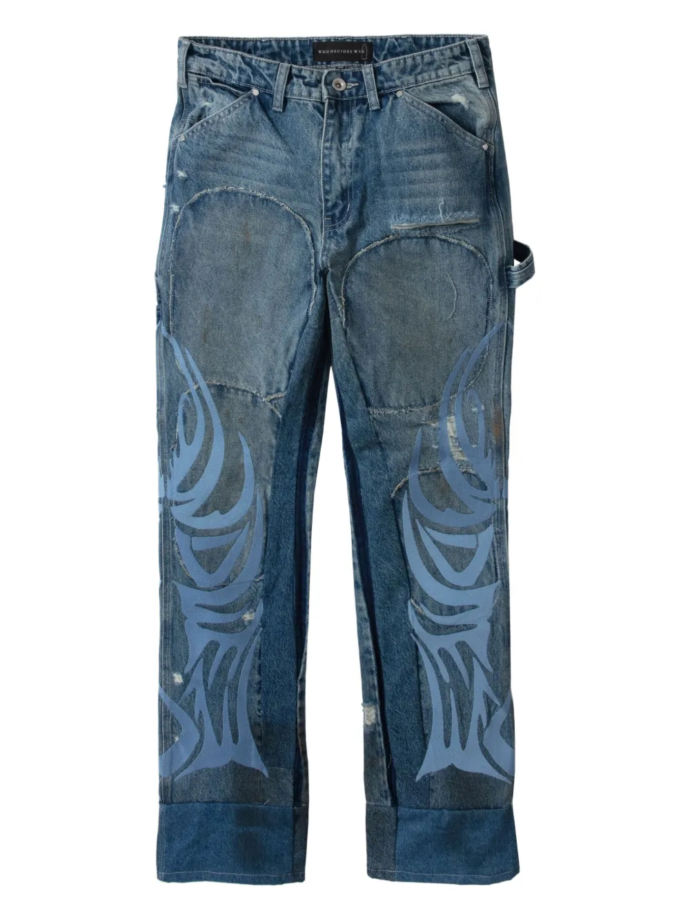 Who Decides War Wdw Winged Carpenter Denim Pants In Blue