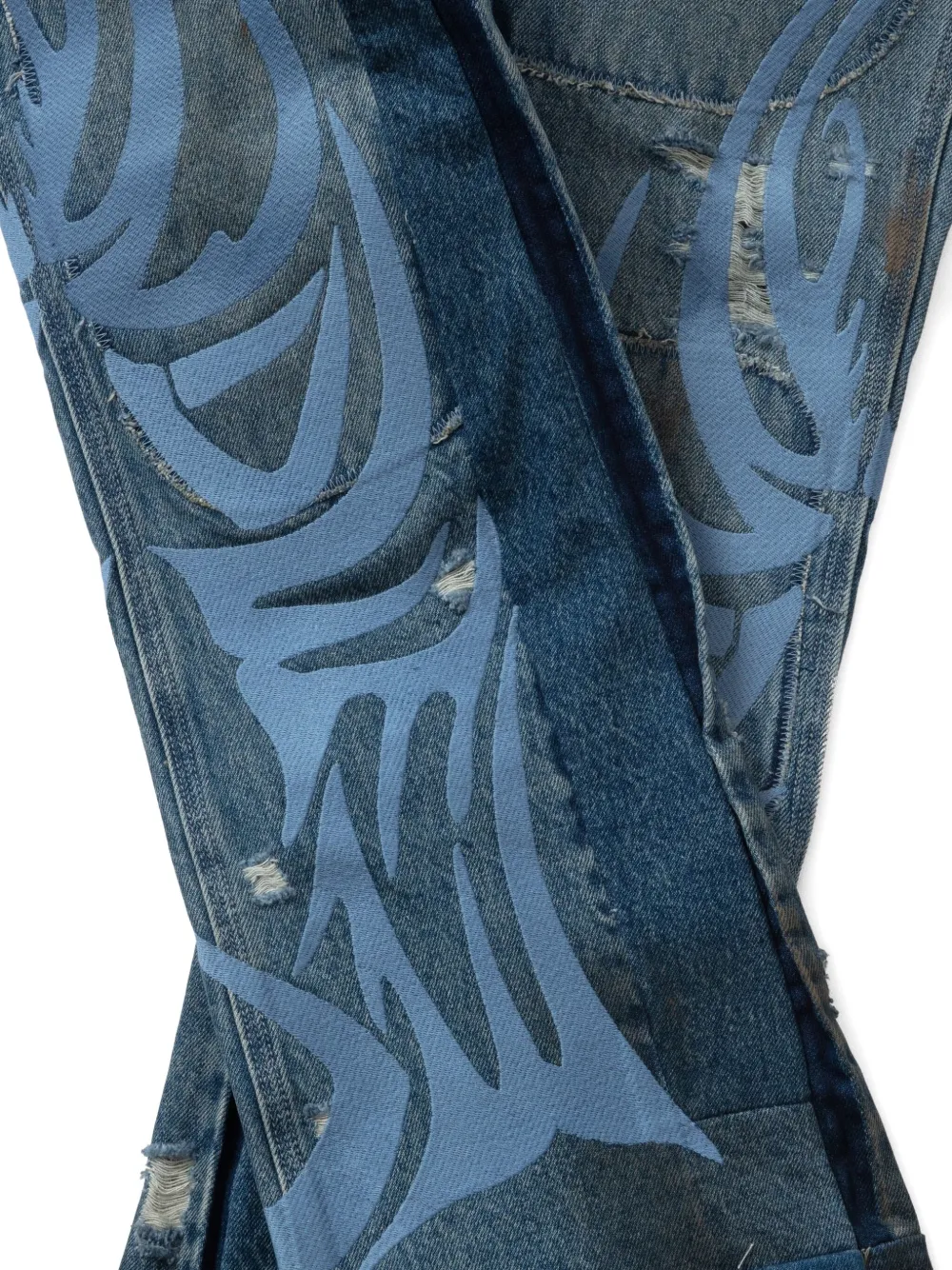 Who Decides War Wdw Winged Carpenter Denim Pants In Blue