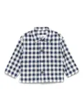 Il Gufo gingham-check jacket - Blue