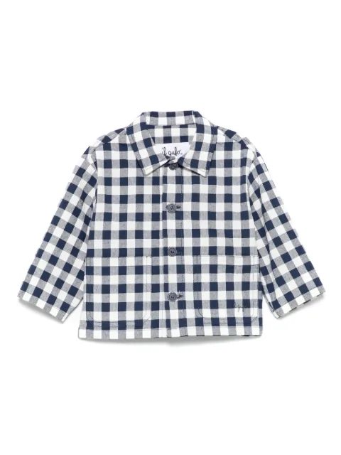 Il Gufo chamarra con motivo de cuadros gingham