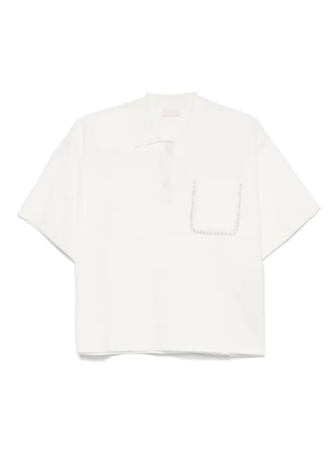 LIU JO beaded polo top