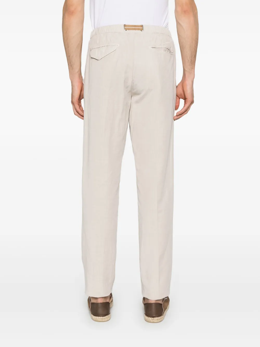 White Sand Broek met ceintuur Beige