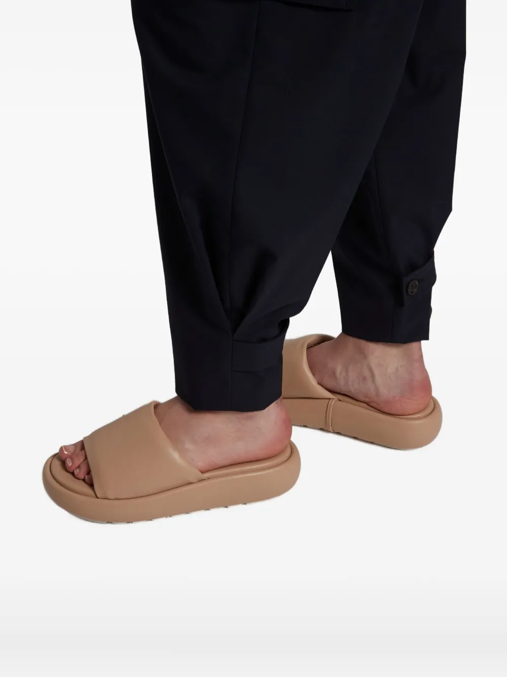Peserico Broek met toelopende pijpen Blauw