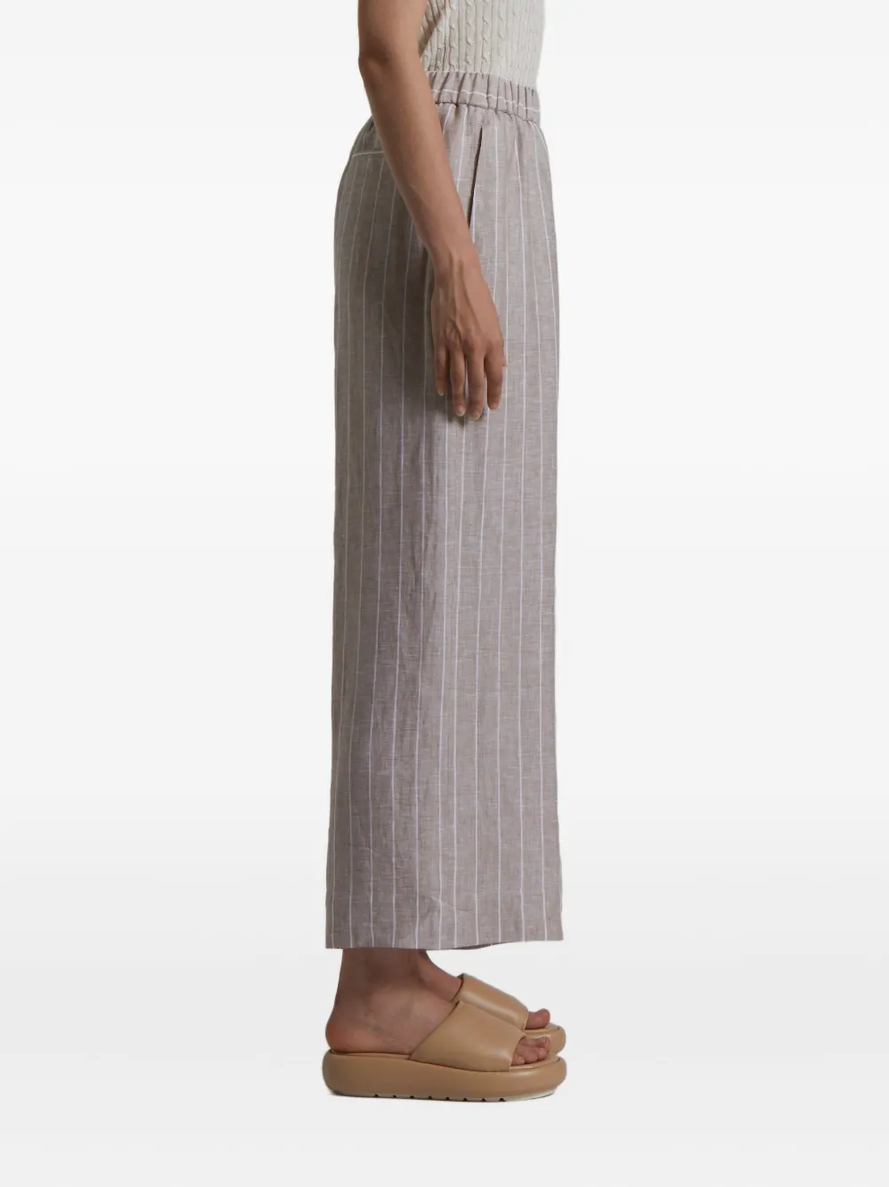 Peserico Gestreepte broek - Beige