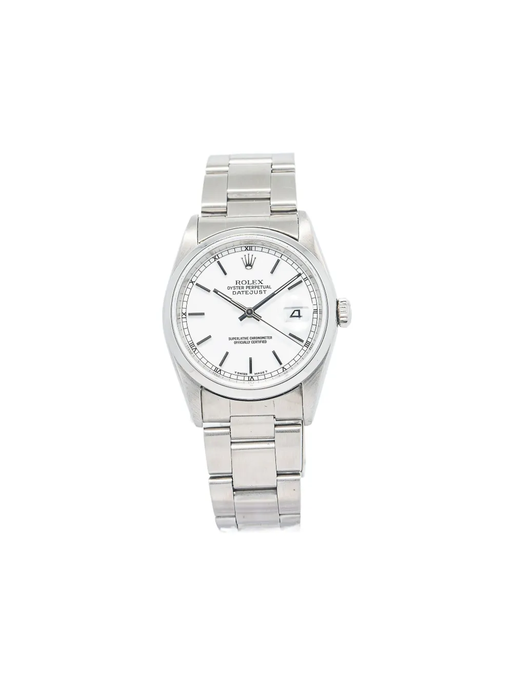 Rolex pre-owned Oyster Perpetual 34mm | أبيض | Image 1