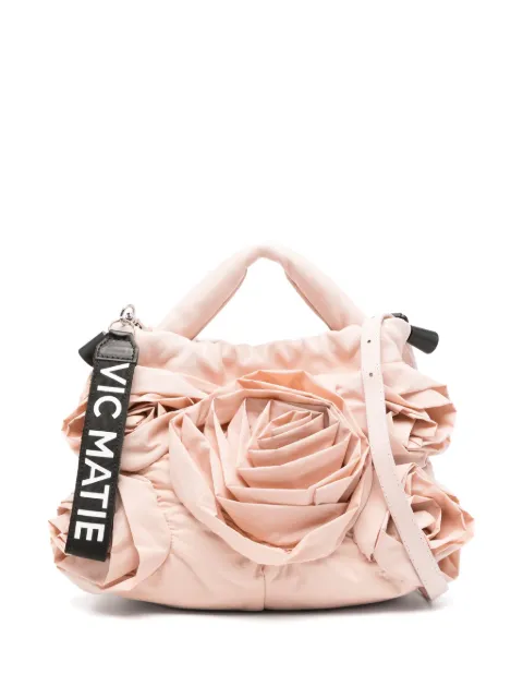 Vic Matie floral-appliqué tote bag