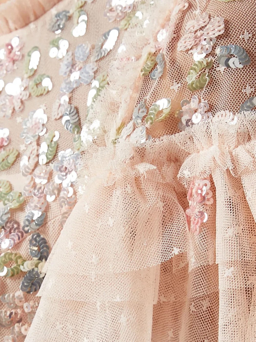 Needle & Thread Dream Garland avondjurk Beige