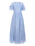 Needle & Thread Scatter Dot gown - Blue