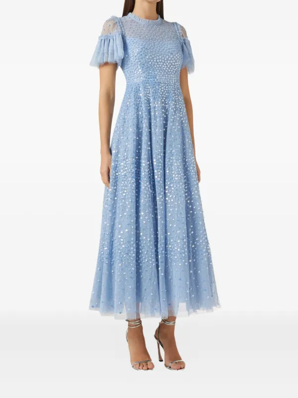 Needle & Thread Scatter Dot Gown | Blue | FARFETCH BE
