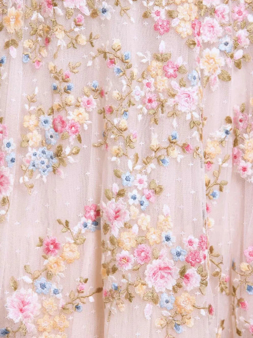 Needle & Thread Lunaria avondjurk Beige