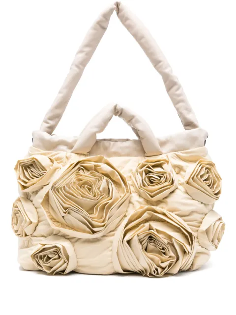 Vic Matie tote con aplique de rosa