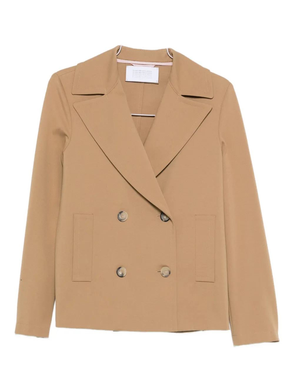 Harris Wharf London Double-breasted Jacket In Neutral