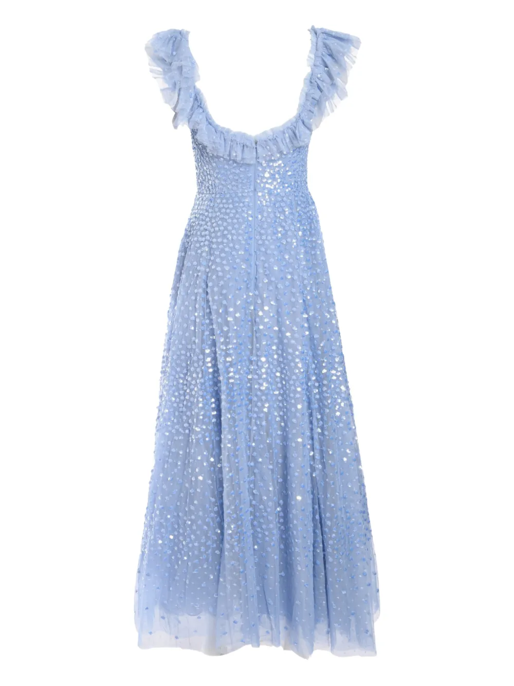 Needle & Thread Midi-jurk met stippen Blauw